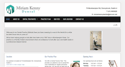 Desktop Screenshot of miriamkennydentalpractice.ie